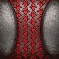 metal on red background N33