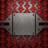 metal on red background N37