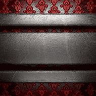 metal on red background N40