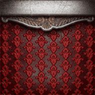 metal on red background N42
