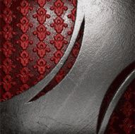 metal on red background N47