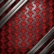 metal on red background N48