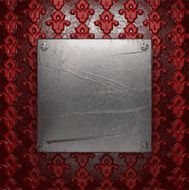 metal on red background N50