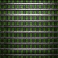 metal on green background N4