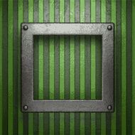 metal on green background N7