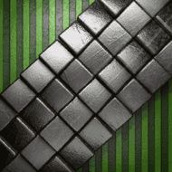 metal on green background N15