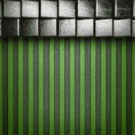 metal on green background N17