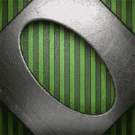 metal on green background N27