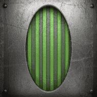 metal on green background N28