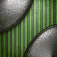 metal on green background N34