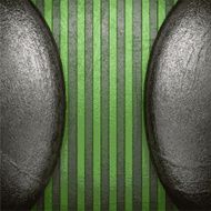 metal on green background N36