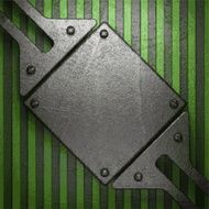 metal on green background N39
