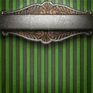 metal on green background N44