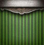 metal on green background N45