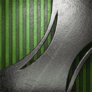 metal on green background N48