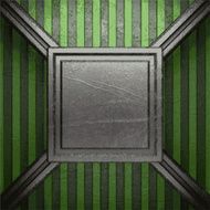 metal on green background N50