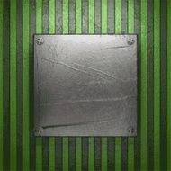 metal on green background N51