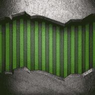 metal on green background N55