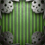 metal on green background N56