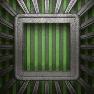 metal on green background N57