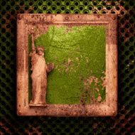 Old metal background N169