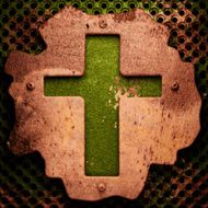 Old metal background N185
