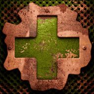 Old metal background N186