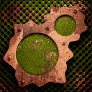Old metal background N189