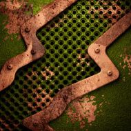 Old metal background N196