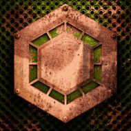 Old metal background N209