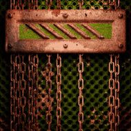 Old metal background N218