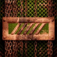 Old metal background N220