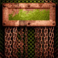 Old metal background N223