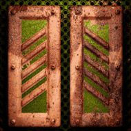 Old metal background N227