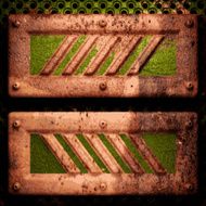 Old metal background N228