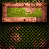 Old metal background N235
