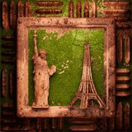 Old metal background N238