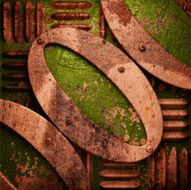Old metal background N242