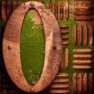 Old metal background N244