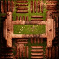 Old metal background N254