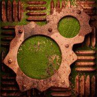 Old metal background N258