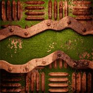 Old metal background N266