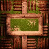 Old metal background N278