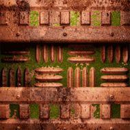 Old metal background N285