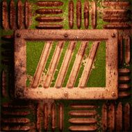 Old metal background N289