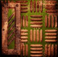 Old metal background N291