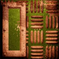 Old metal background N297