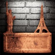 Old metal background N303