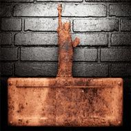 Old metal background N305