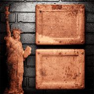 Old metal background N306